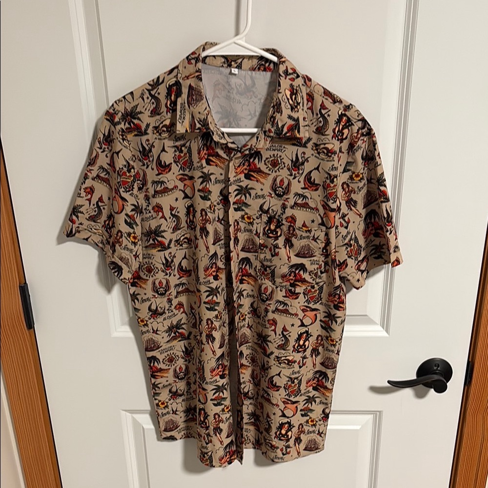 Men's Sailor Jerry Tattoo Summer  Shirt